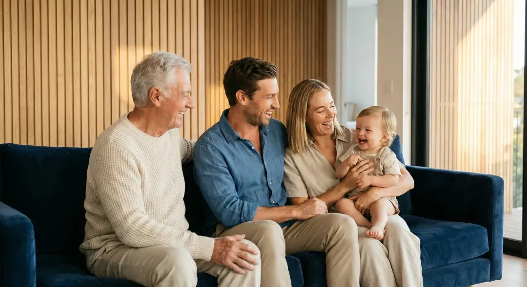 Family enjoying time together
